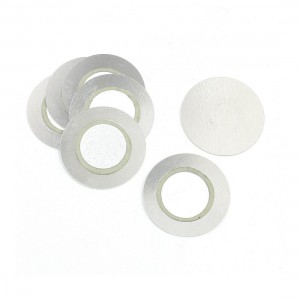 7PCS Diameter 27mm Passive Gasket Electromagnetic Buzzer Silver Tone