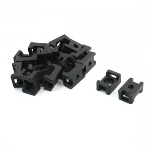 5.5mm Width Cable Tie Base Saddle Type Mount Wire Holder 20 Pieces