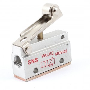 MOV-02 2 Position 3 Way Roller Lever Gas Air Pneumatic Mechanical Valve