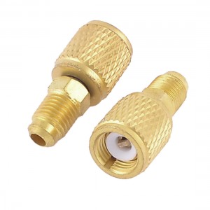 1/4"PT Male to Female Brass Air Conditioner Adapter Coupler Fitting 2 Pcs