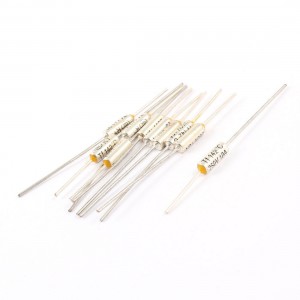 10 Pcs 250V 10A 142C Celsius Circuit Cut Off Temperature Thermal Fuse