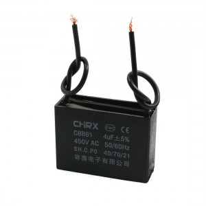 CBB61 4uF 450V AC Metallized PP Film Motor Running Capacitor