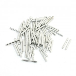 40PCS Silver Tone Stainless Steel Round Axle Rods 18mm x 2mm