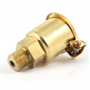 20mm Cylinder Dia Oil Lubricating Part Spring Cap Copper Grease Cup