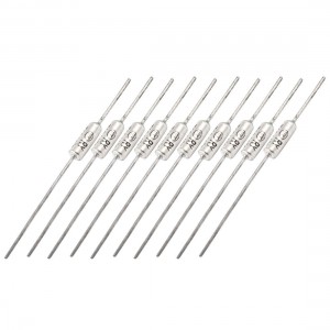 10 Pcs 250VAC 10A TF 210 Degree Celsius Cutoffs Temperature Thermal Fuse