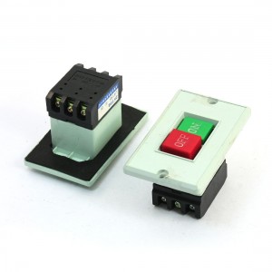 2pcs ON OFF Control Three Phases Latching Pushbutton Switch AC 380V 5A