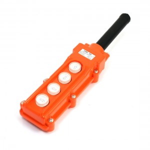 Hoist Crane Rainproof Push Button Switch 4 Ways 5A/250VAC 2A/500VAC 195x68x48mm