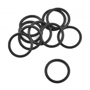 10 Pcs 23mm x 2.5mm Mechanical Rubber O Ring Oil Seal Gaskets Black