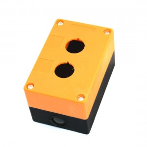 22mm Dia 2 Hole Push Button Switch Control Switches Box Orange Black