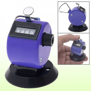 Mini Plastic Hand Tally 4 Digit Number Clicker Counter