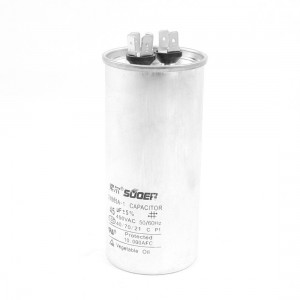 AC 450V 6 Pin Terminal Polypropylene Film Air Conditioner Motor Capacitor 45uF