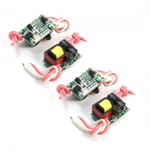 4pcs AC 85-265V DC 17V 1 x 3W LED E27 Power Supply Driver Adapter