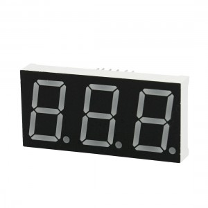 Dual Row 12 Pin Common Cathode 3 Digits Red LED Numeric Display 54x26mm