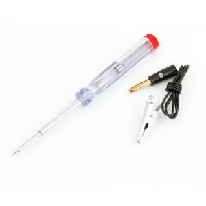 DC 6V 12V 24V Car Circuit Voltage Tester Pen Alligator Clip Plastic Handle