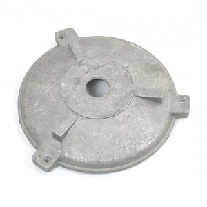 15.1cm Dia Plate Gray Aluminum Alloy Component Back Cover Protector for Motor