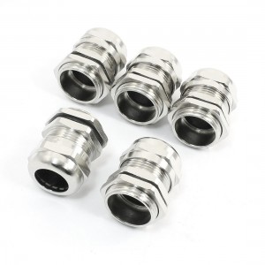 5pcs Stainless Steel Waterproof Cable Gland Connector Fastener M22x1.5