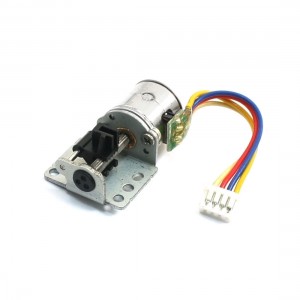 80RPM 380mA 2 Phase 7.5C Micro DC Stepper Motor Gray