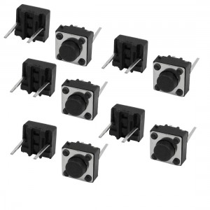 10 pcs 6 x 6 x 4.3mm Momentary Tactile Tact Push Button Switch DIP Through Hole