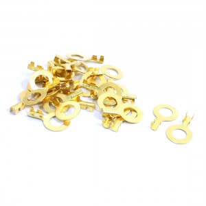 30 Pcs 5/16" Stud Dia Non-insulated Ring Terminal Connector for 3.5mm Wire