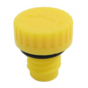 Rubber Gasket Yellow 1/2" Male Thread Diameter Oil Plug for Air Compressor