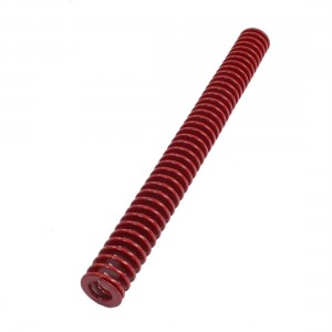30x16.5x300mm Red Chromium Alloy Flat Coil Compression Spring for Mould