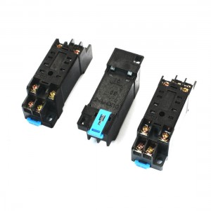 3Pcs 35mm DIN Rail 8Pin Power Relay Socket Base DTF08A for MY2NJ HH52P