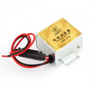 Auto Car Silver Tone Input Output Power Lead Noise Filter DC 12V