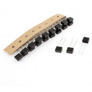 20 Pcs 250V 3.15A 7.5x8x4mm Radial Leads Slow Blow Type Micro Fuses