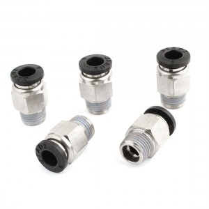5PCS 6mm Pneumatic Air Tubing Connector 1/8" PT Thread Quick Fittings