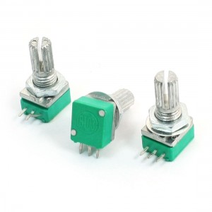 3pcs 6mm Knurled Shaft Single Linear B Type 10K ohm Rotary Potentiometer