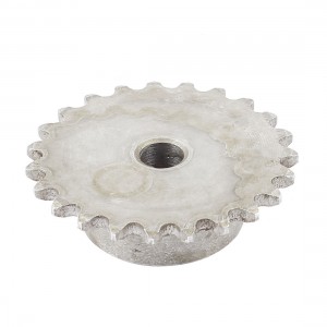2" Diameter 8mm Hole Dia 23 Tooth Metal Industry Sprocket Gray