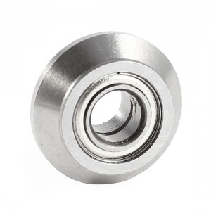 6mm x 18mm x 8mm Metal Nonstandard 126ZZ Spherical Pulley Bearing