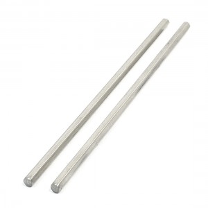 2Pcs Stainless Steel 100mm x 3mm Hex Rod Stock for RC Airplane Model