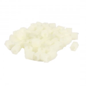 60 Pcs M3 x 6mm Hex Hexagonal Threaded Spacer Support