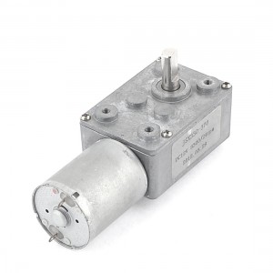 12VDC 24RPM Gear Box Drive Shaft 2 Pins 8300RPM Rotary Speed Geared Motor