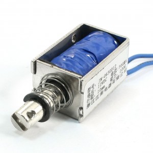 10mm 100g Open Frame Pull Push Type Solenoid Electromagnet DC 12V 700mA