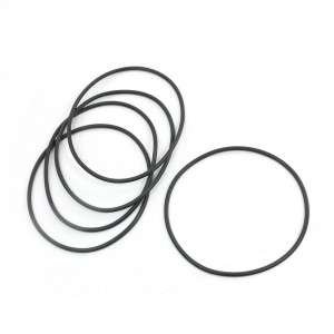 5Pcs 125mm x 4mm Black Rubber Oil Seal Sealed O Rings Gasket Washers