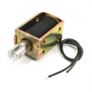 Linear Motion 3mm 25gf Push Type Electromagnet Solenoid DC 24V 150mA