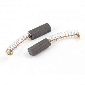2 Pcs Replacement Spring Loaded Motor Carbon Bushes 1/2" x 1/16" x 1/16"