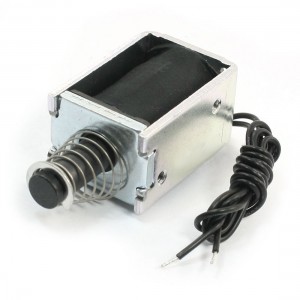 DC12V 4.8W Push Pull Type 7.7mm 150gf Open Frame Solenoid Electromagnet