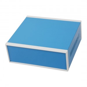 12.2" x 11.2" x 4.3" Blue Metal Enclosure Project Case DIY Junction Box