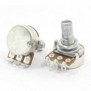 2pcs 500K ohm 15mm Long Volume Knob Handle Electric Bass Potentiometer