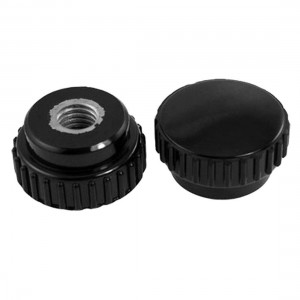 10mm Female Thread 30mm Head Diameter Knurled Knobs 2 Pcs
