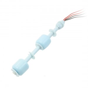 16.5cm Long Liquid Vertical Water Level Sensor 4 Wire Float Switch Blue