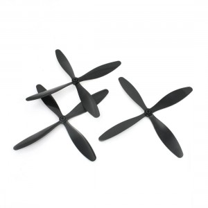 3Pcs 10 x 8.25 254mmx209.6mm Black Plastic Four Blades Propellers