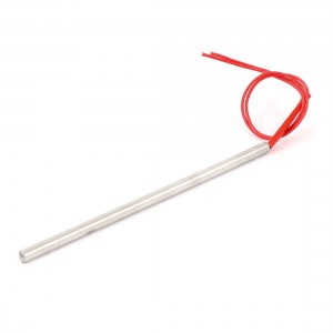AC 110V 300W Watt Power Cartridge Heater Red Silver Tone