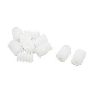 10 Pcs White RC DIY Toy Motor Spare Parts Gear Worm Screws 6x8mm