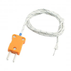 1m 45mm x 15mm Probe Extension Cable K-Type Thermocouple -50-204C