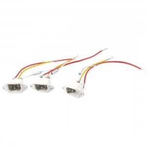 3Pcs IEC320 C14 Rice Cooker Power Adapter Plug AC 250V 10A w Fuse Protector