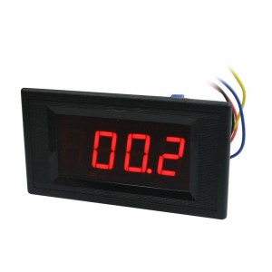 YB5135A Panel Mount 4-Wire Connect Red LED Display Voltmeter DC 200mV